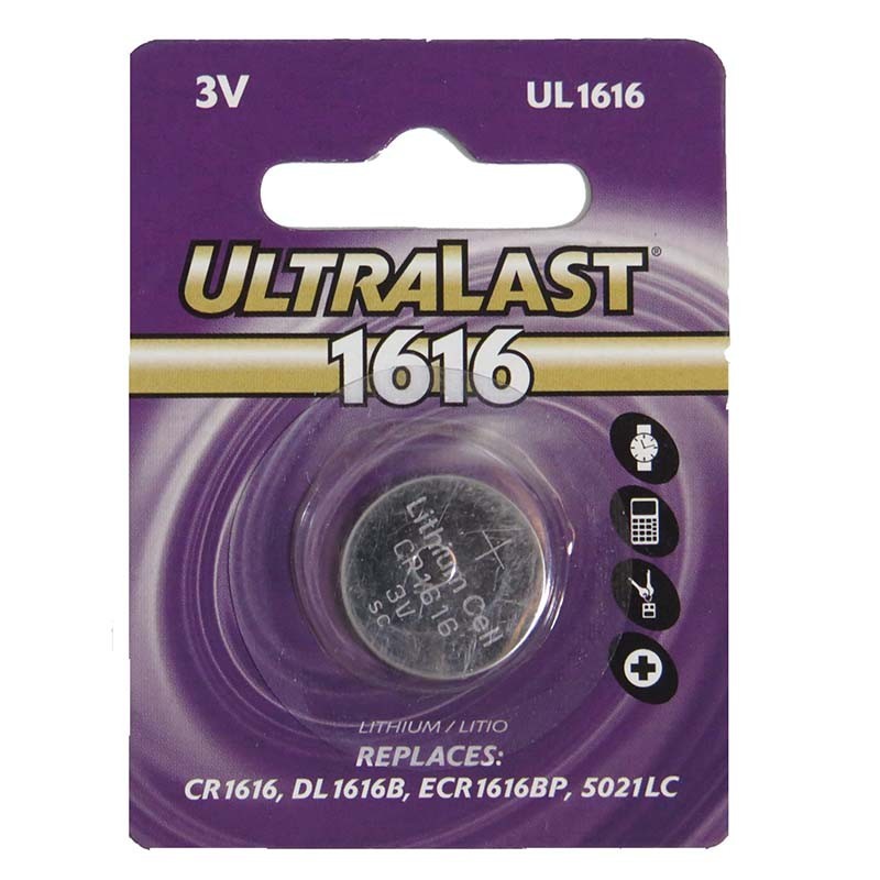 UL1616 PILA DE BOTON ULTRALAST 3V