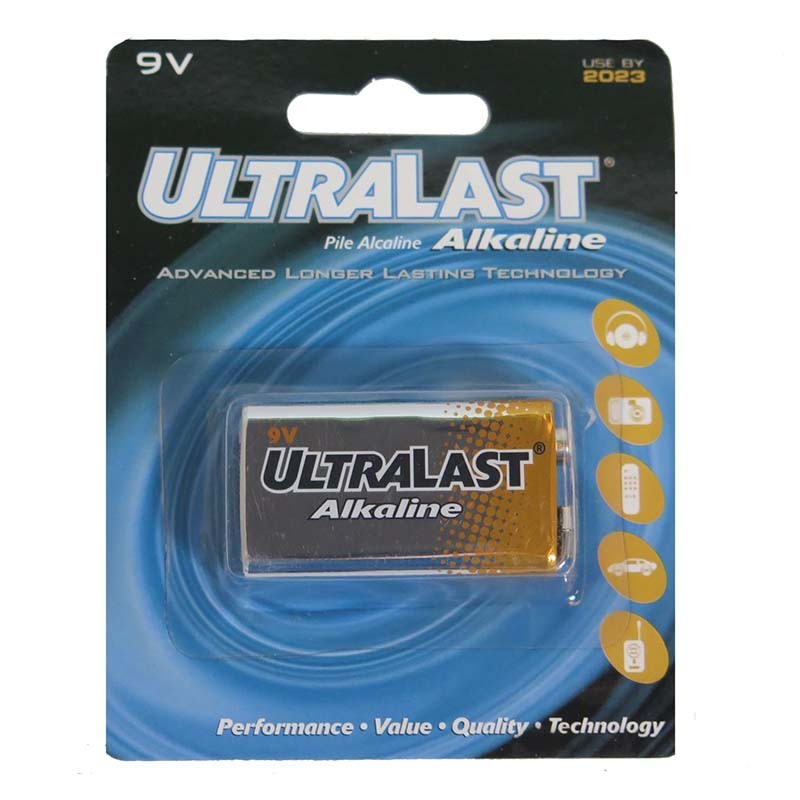 ULA9V PILA ALCALINA ULTRALAST 9V