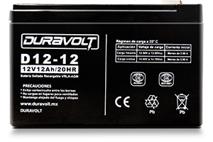 DS12-12 BATERIA SELLADA DURAVOLT 12V12AH